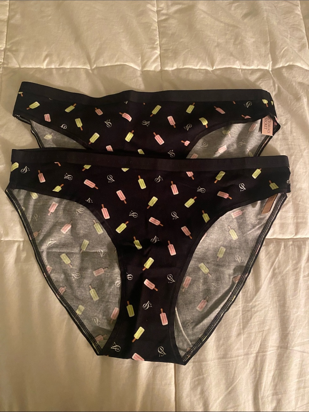 Victoria Secret 2 Pair Ice Cream/Popsicle Bikini Panties